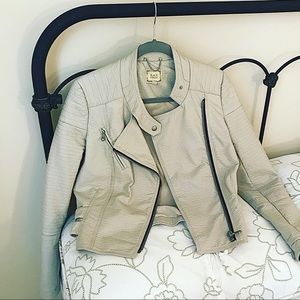 🦢 BLACK SWAN 🦢 Vegan Moto Jacket